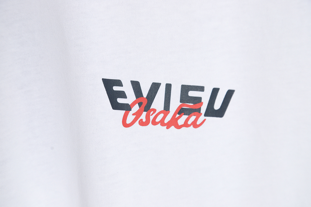 Evisu 23ss Japanese-style Baekkamon flower print T-shirt