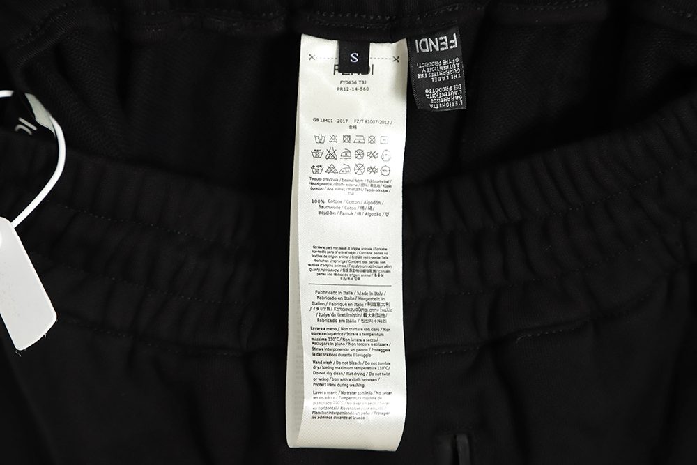 Fendi 23SS all over print paneling shorts