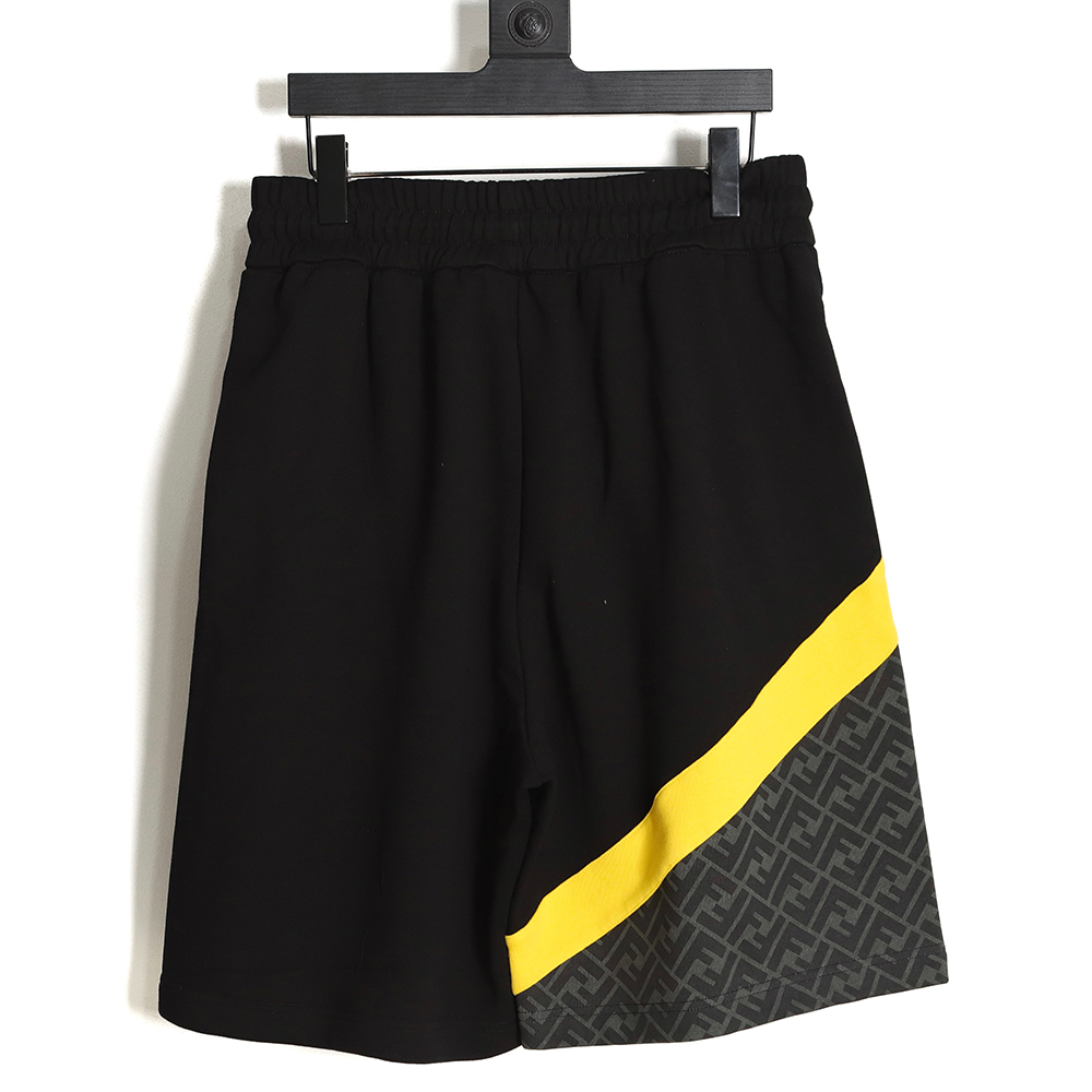 Fendi 23SS all over print paneling shorts