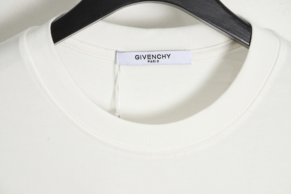GIVENCHY 23ss floral slogan print short sleeves