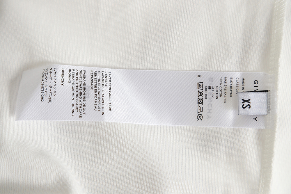 GIVENCHY 23ss floral slogan print short sleeves