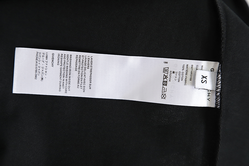 GIVENCHY 23ss floral slogan print short sleeve TSK1