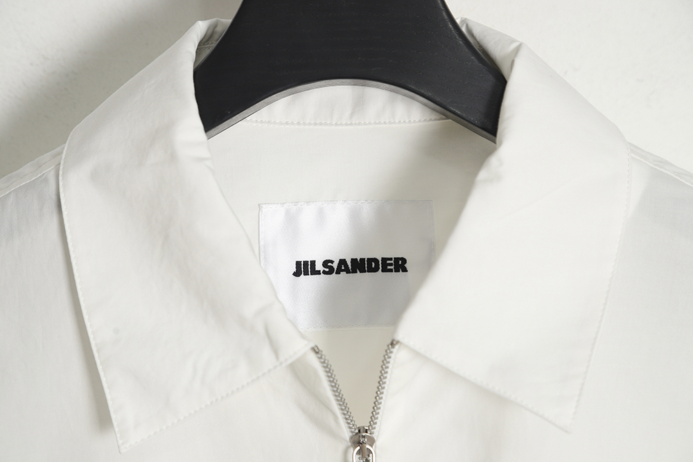 JIL SANDER 23SS half-zip lapel short-sleeved shirt
