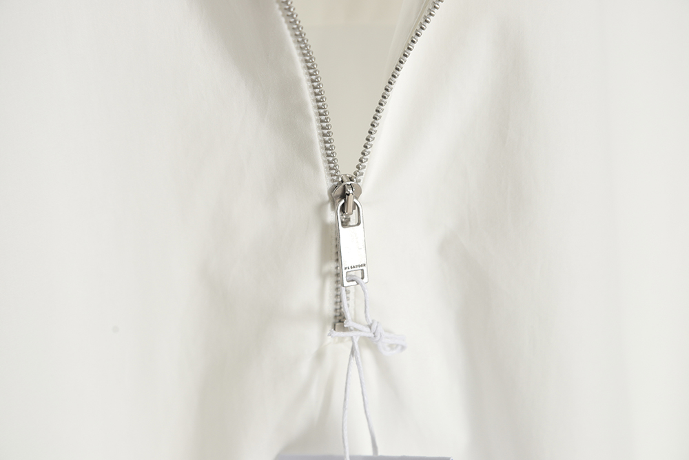 JIL SANDER 23SS half-zip lapel short-sleeved shirt