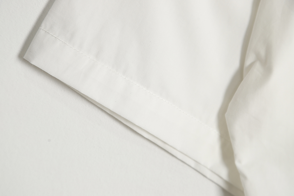 JIL SANDER 23SS half-zip lapel short-sleeved shirt