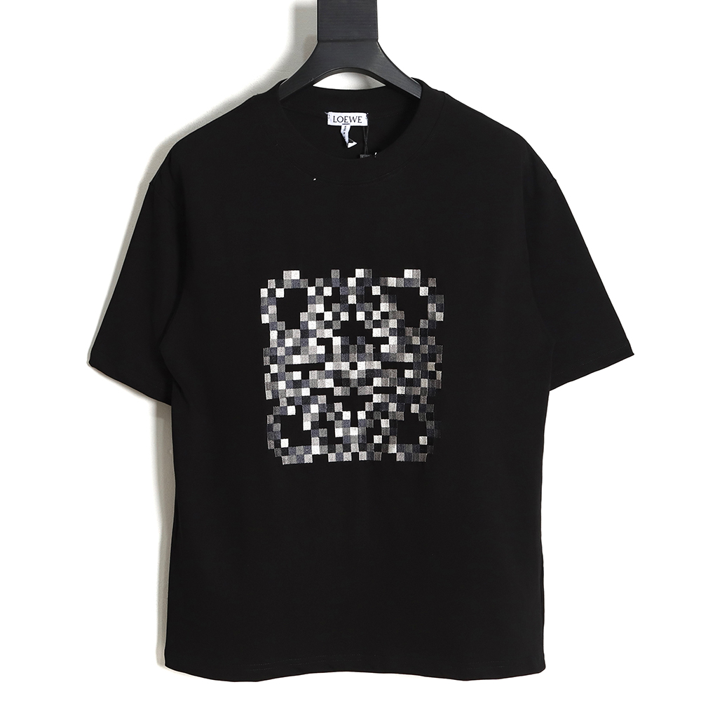 LOEWE mosaic four-leaf clover embroidery short sleeve TSK1