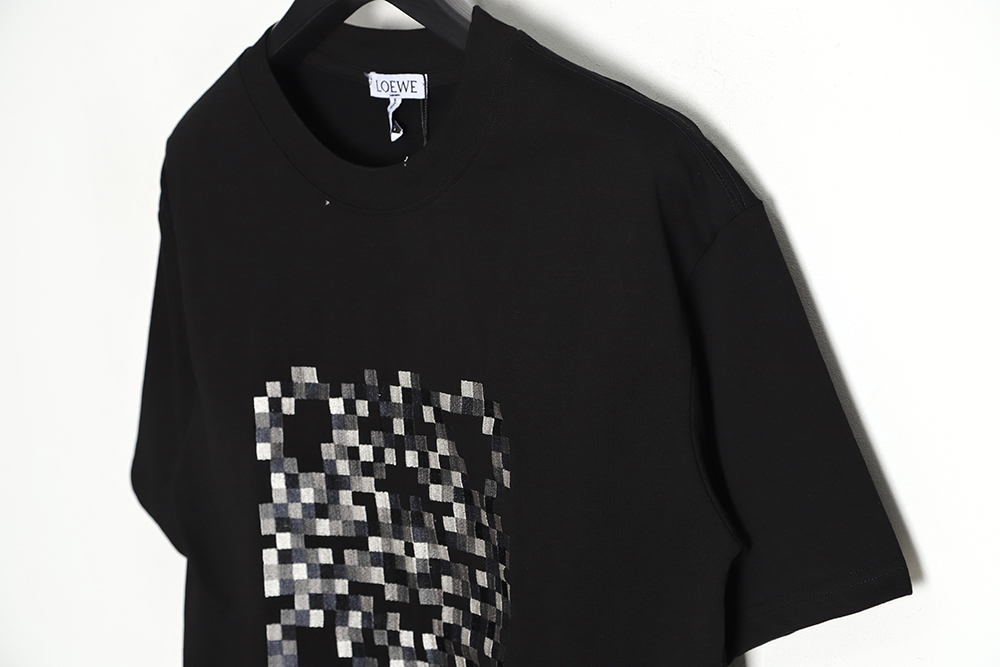 LOEWE mosaic four-leaf clover embroidery short sleeve TSK1