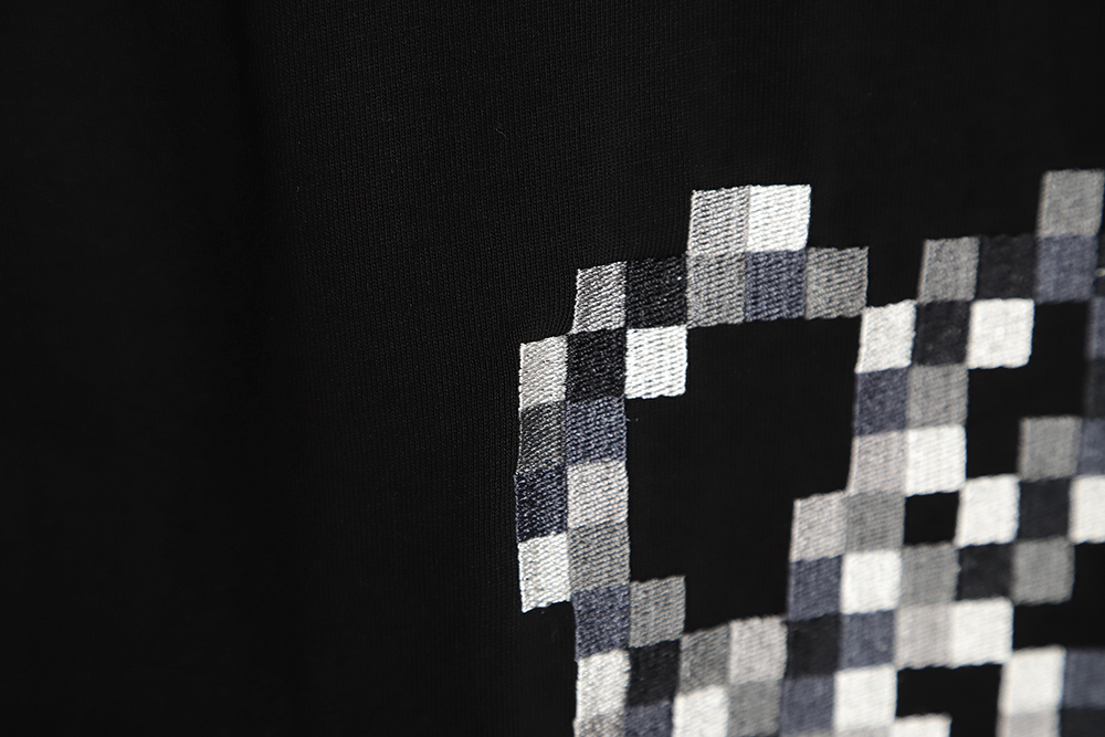 LOEWE mosaic four-leaf clover embroidery short sleeve TSK1