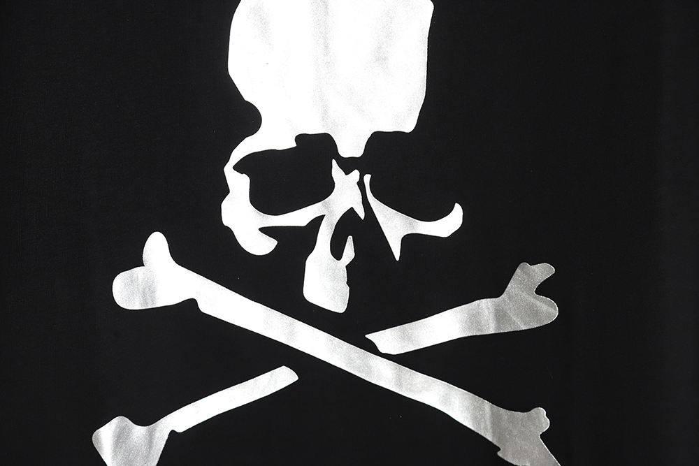 Mastermind Japan MMJ 23SS Gold and Silver Skull Print Short Sleeve T-Shirt
