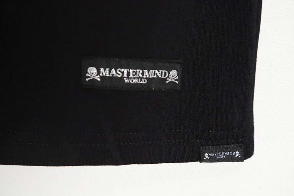 Mastermind Japan MMJ 23SS Gold and Silver Skull Print Short Sleeve T-Shirt