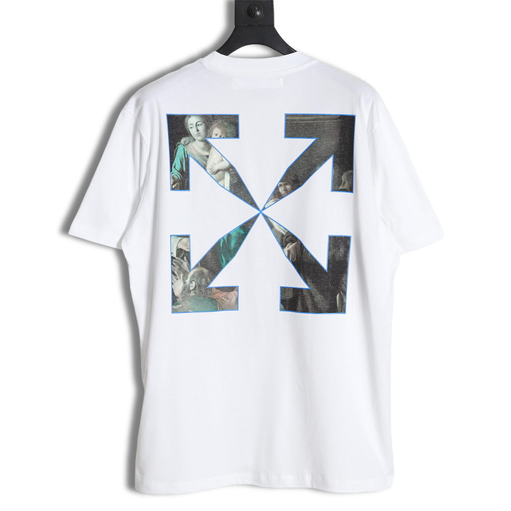 OFF-WHITE OW colorful religious print short sleeves