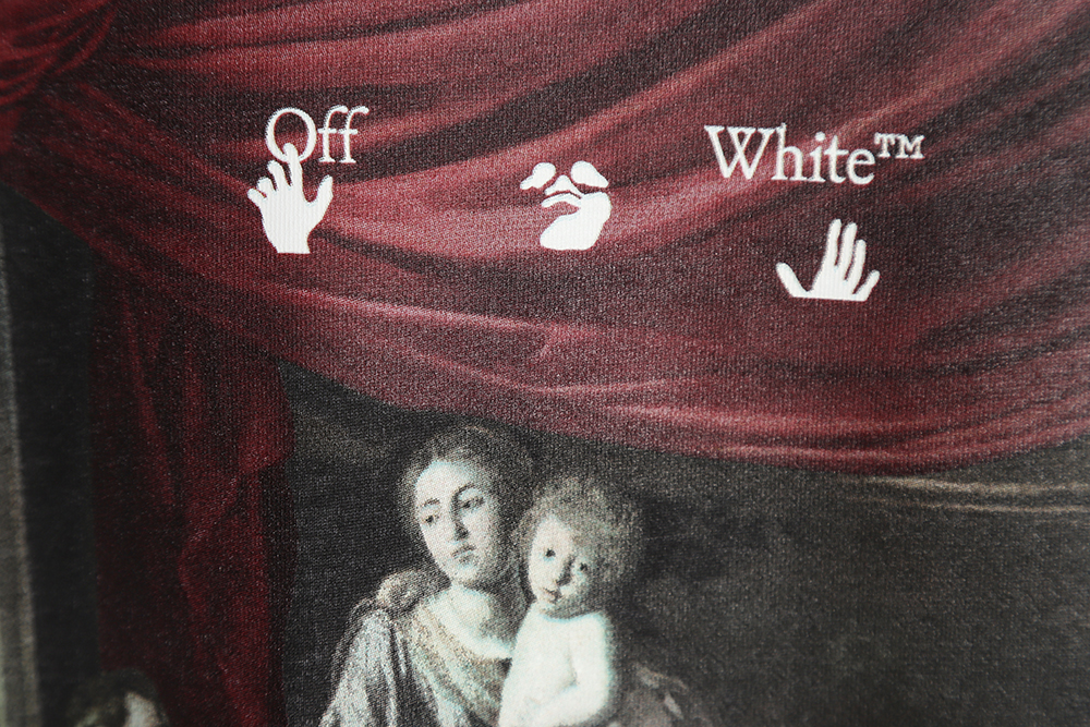 OFF-WHITE OW colorful religious print short sleeves