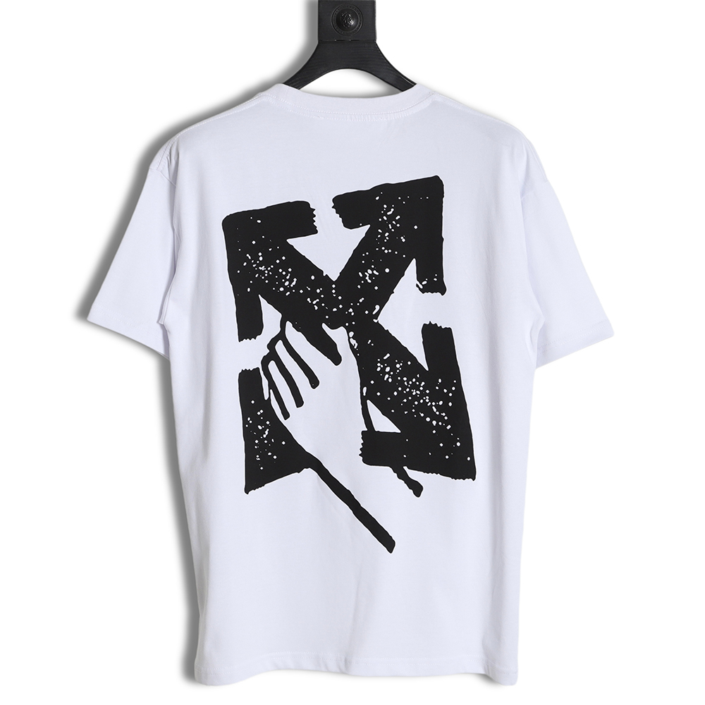Off White OW 2023 Palm Arrow Logo Short Sleeve T-Shirt