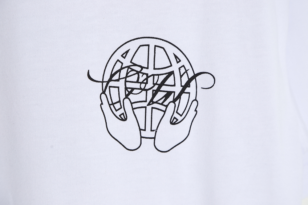 Off White OW 2023 Palm Arrow Logo Short Sleeve T-Shirt