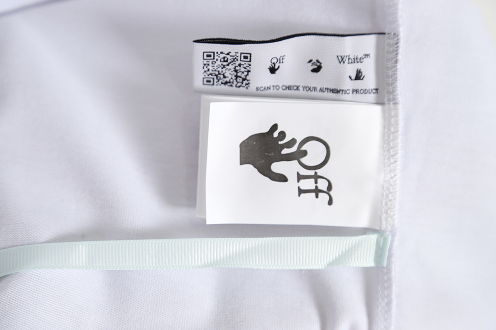 Off White OW 2023 Palm Arrow Logo Short Sleeve T-Shirt