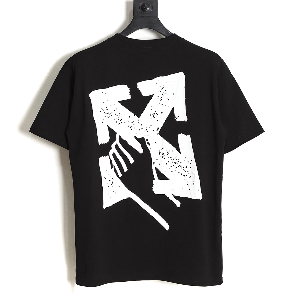 Off White OW 2023 palm arrow logo short-sleeved T-shirt TSK1