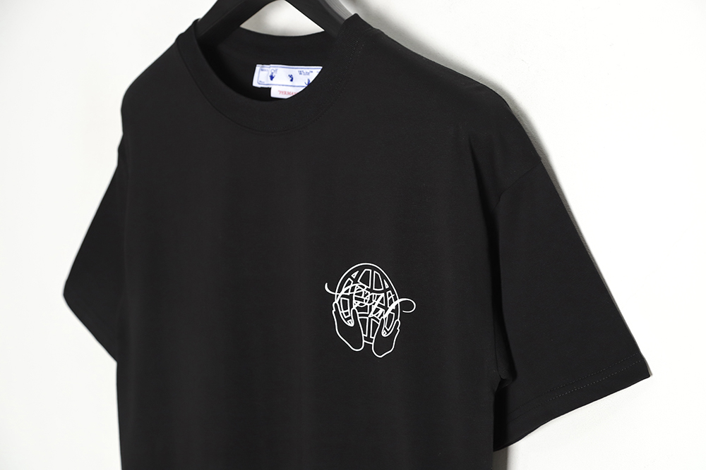 Off White OW 2023 palm arrow logo short-sleeved T-shirt TSK1