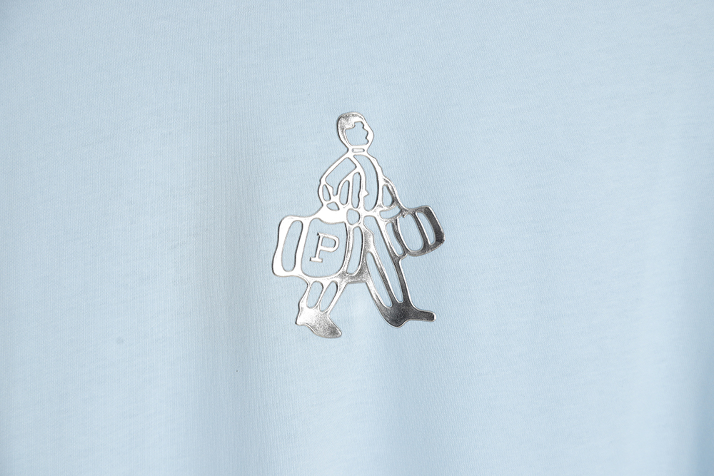 Prada 23SS new villain three-dimensional adhesive patch short-sleeved T-shirt