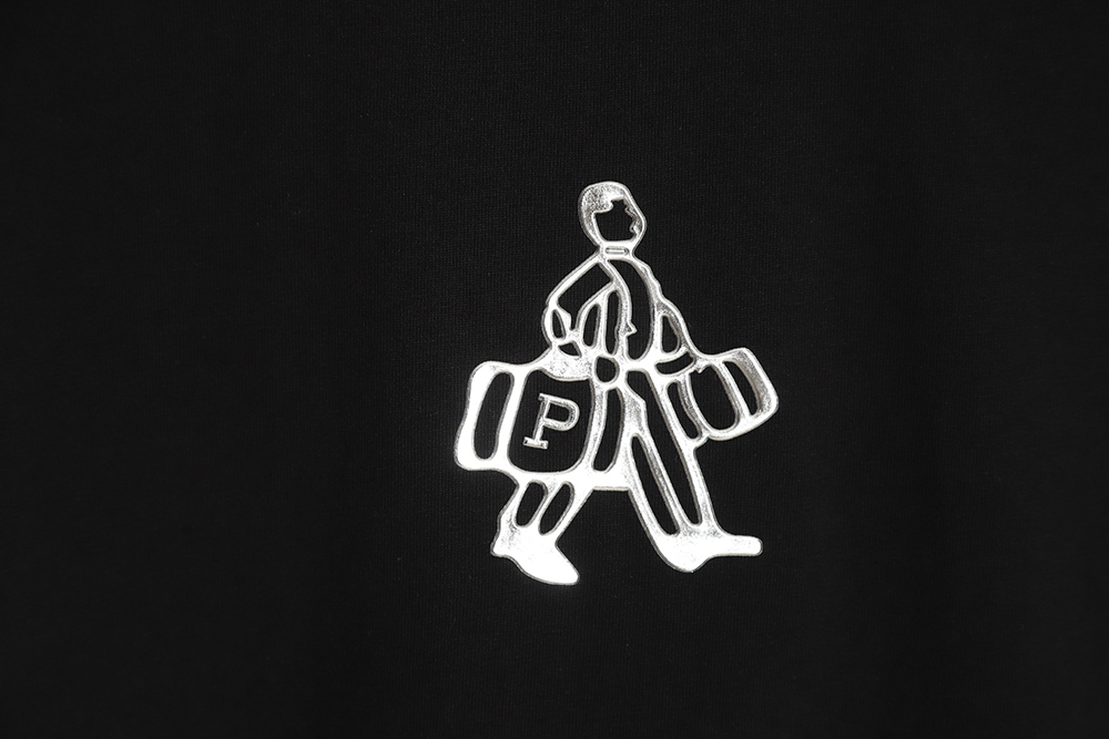 Prada 23SS new villain three-dimensional adhesive patch short-sleeved T-shirt TSK1