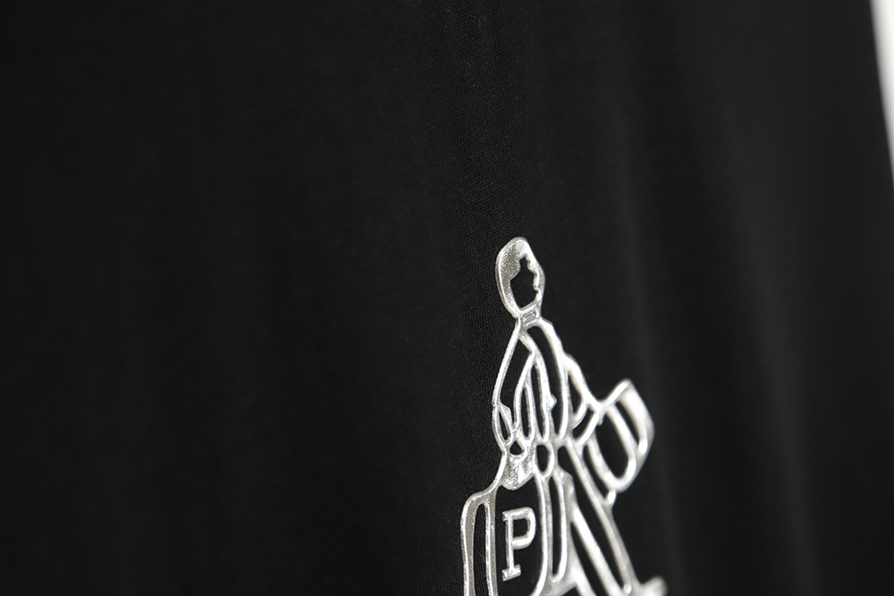 Prada 23SS new villain three-dimensional adhesive patch short-sleeved T-shirt TSK1