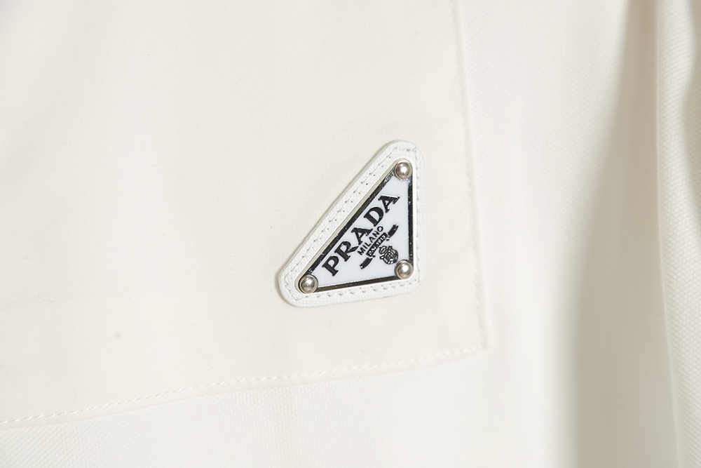 Prada Classic Iron Pocket Logo Short Sleeve POLO Shirt