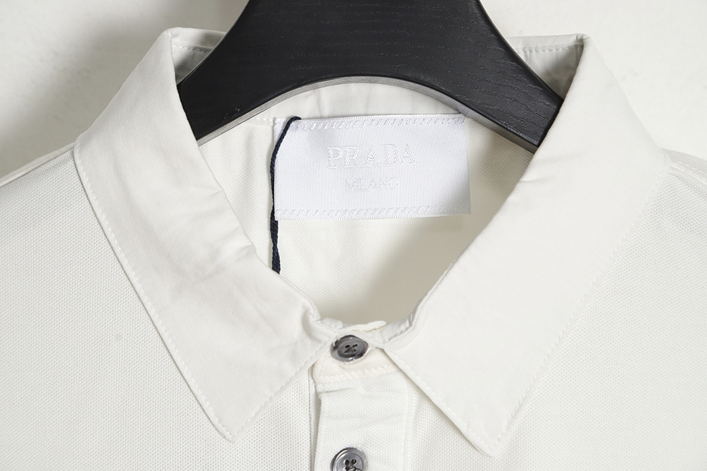 Prada Classic Iron Pocket Logo Short Sleeve POLO Shirt