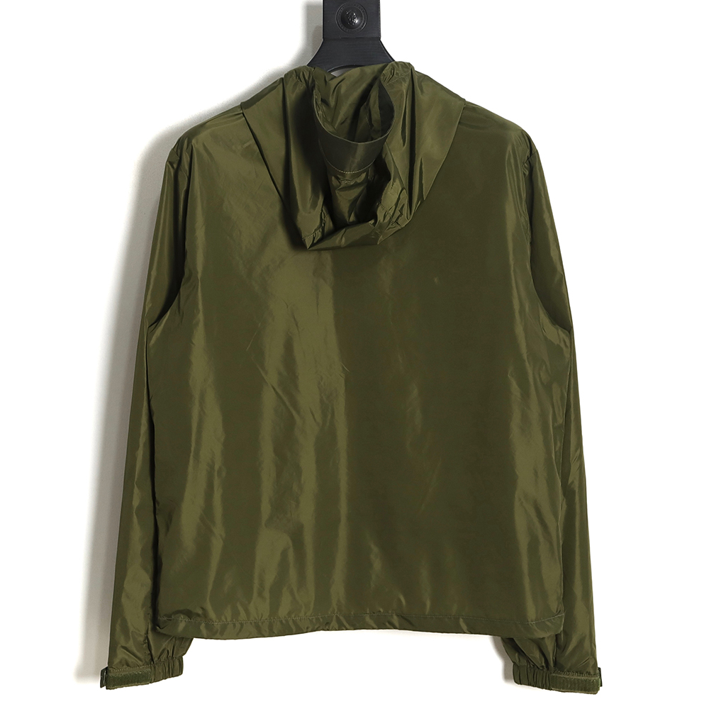 PRADA PRD 23SS nylon triangle logo hooded light jacket jacket