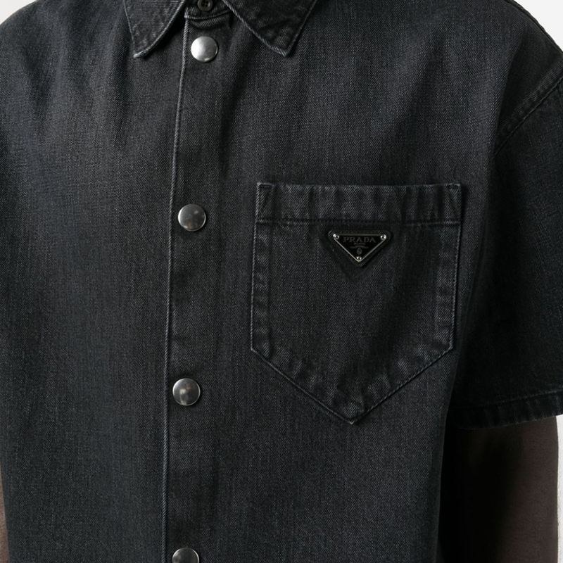 Prada Denim shirt black