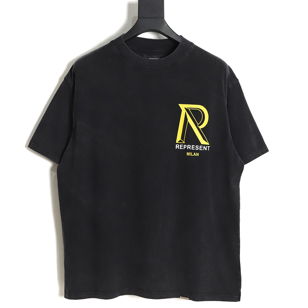 Represent 23SS letter R printed short-sleeved T-shirt TSK1