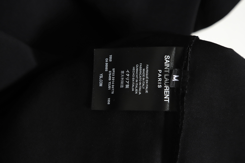 Saint Laurent SLP France limited embroidery short sleeve TSK2