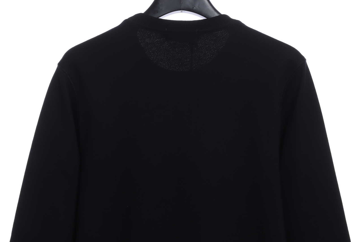 BARBOUR X BAPE CREWNECK SWEATSHIRT BLACK