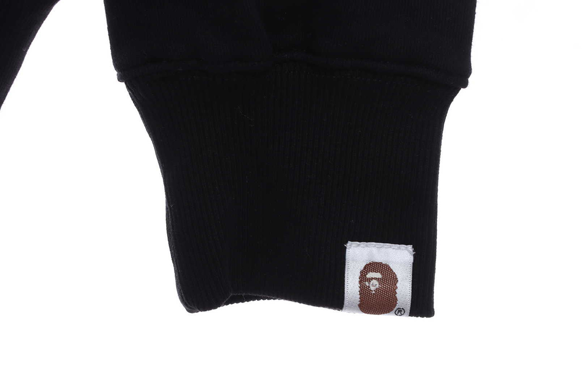 BARBOUR X BAPE CREWNECK SWEATSHIRT BLACK