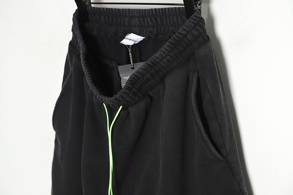 Askyurself 23SS Neon Green Drawstring Wash Shorts