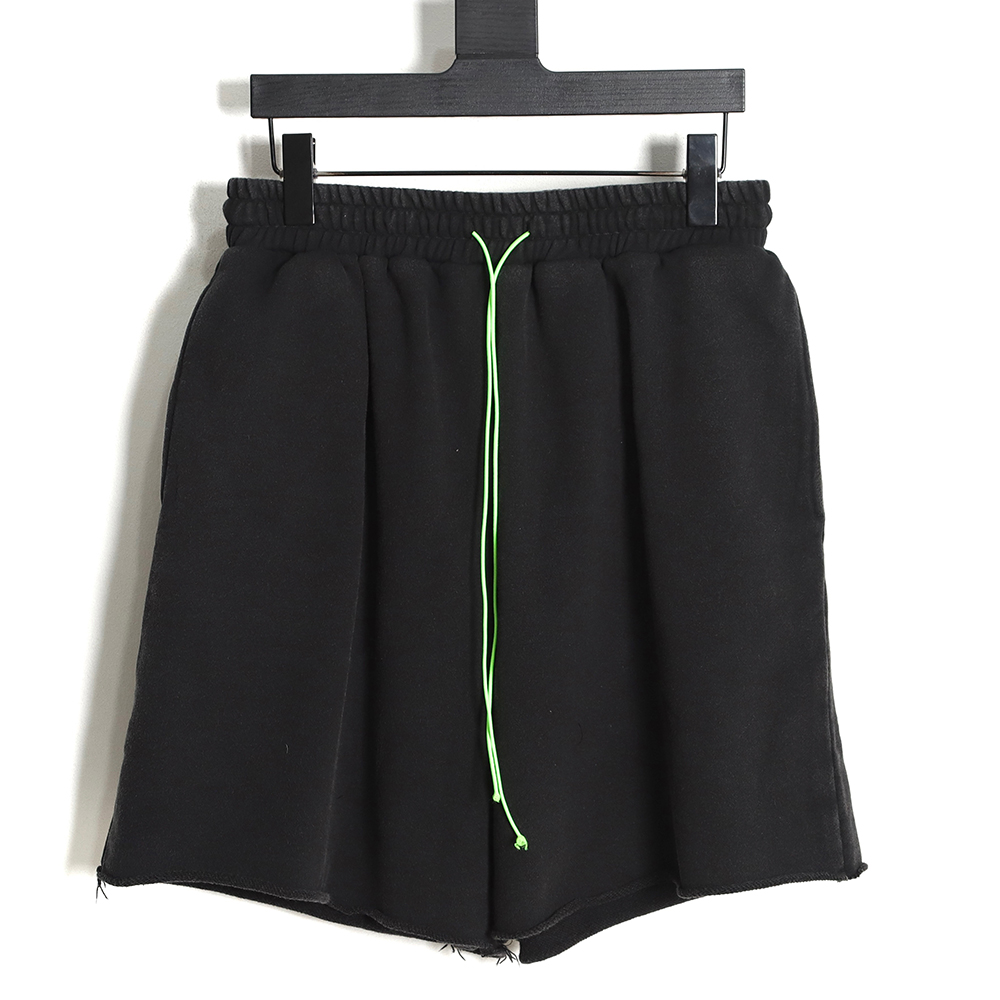Askyurself 23SS Neon Green Drawstring Wash Shorts