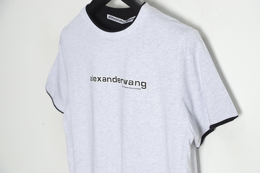 Alexander Wang Print Fake Two-Piece Short Sleeve T-Shirt