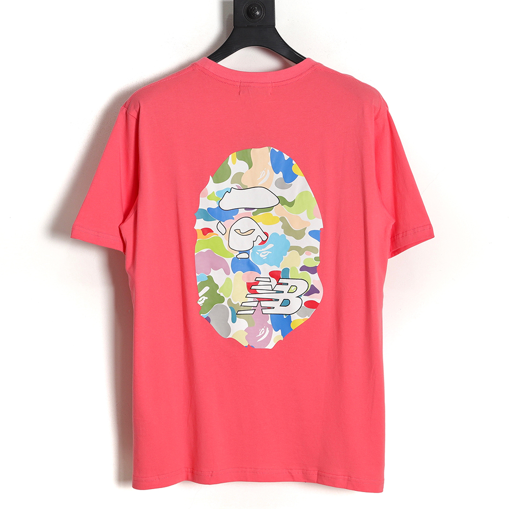 BAPE X NEW BALANCE joint limited camouflage ape head short sleeves
