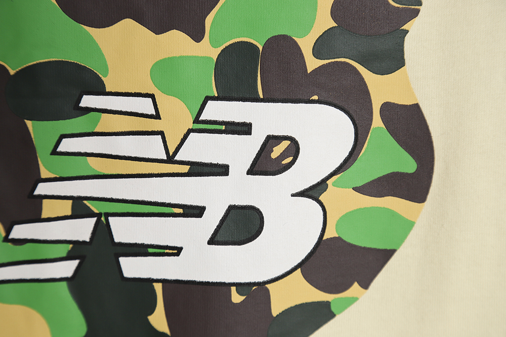 BAPE X NEW BALANCE joint limited camouflage ape head short sleeve TSK1