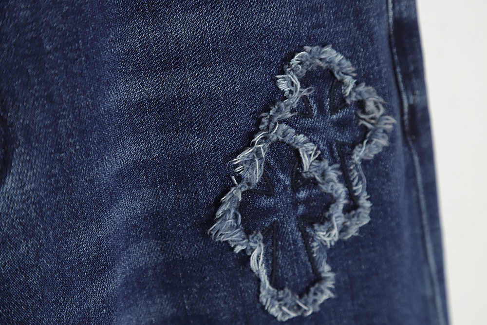 Chrome Hearts Heavy Wash Patch Cross Jeans