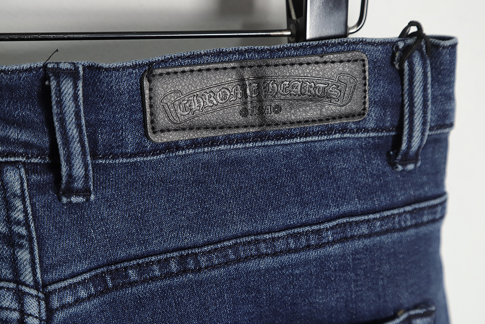 Chrome Hearts Heavy Wash Patch Cross Jeans