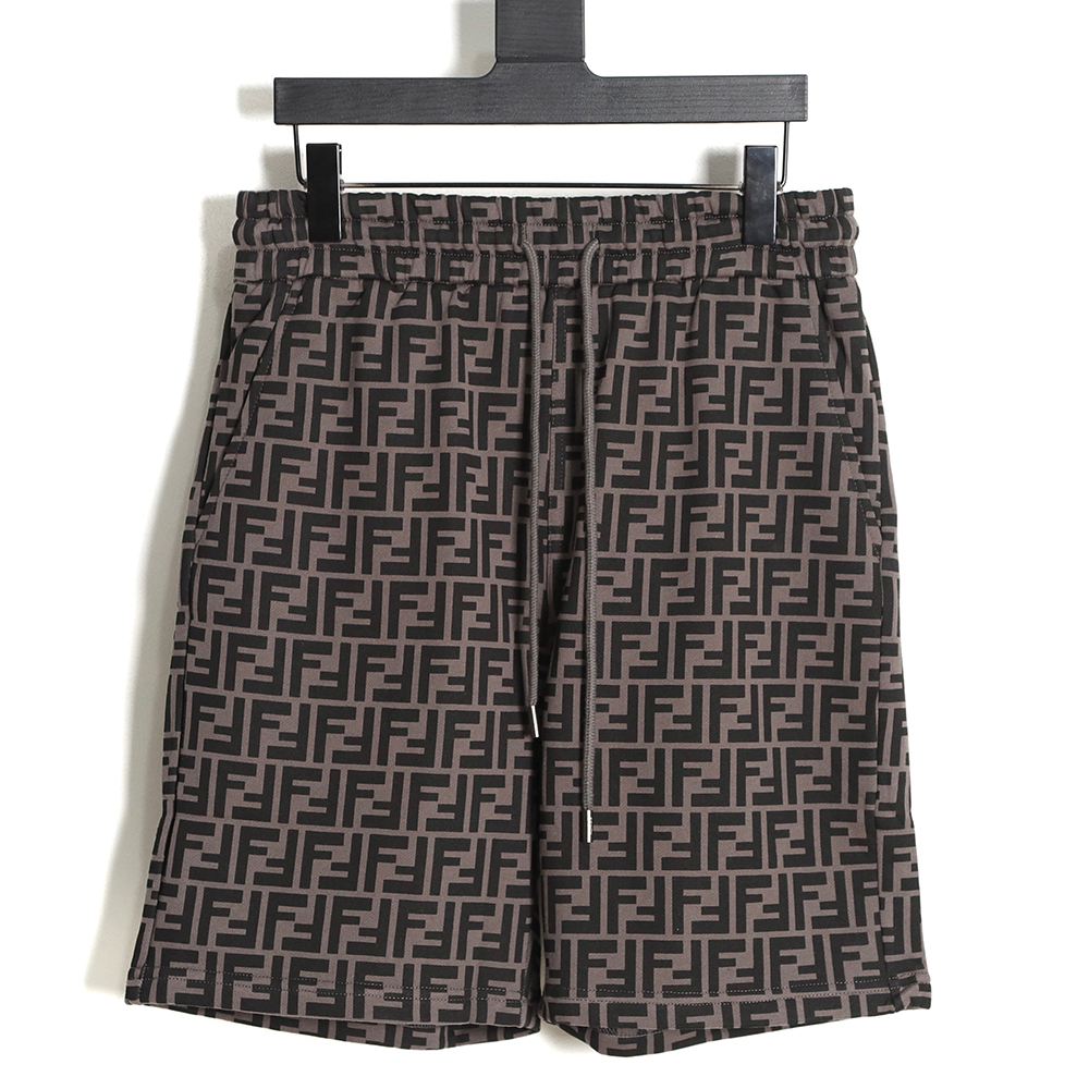 Fendi 23ss full print double F shorts TSK1