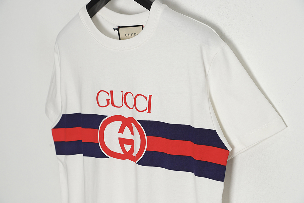 Gucci 23ss interlocking G stripe short sleeves