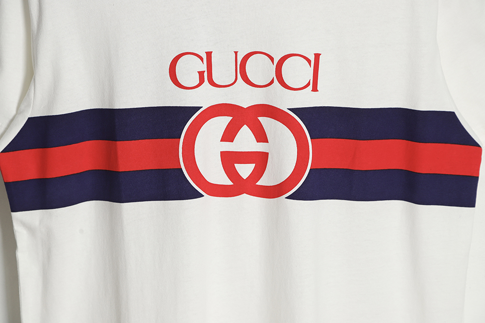 Gucci 23ss interlocking G stripe short sleeves