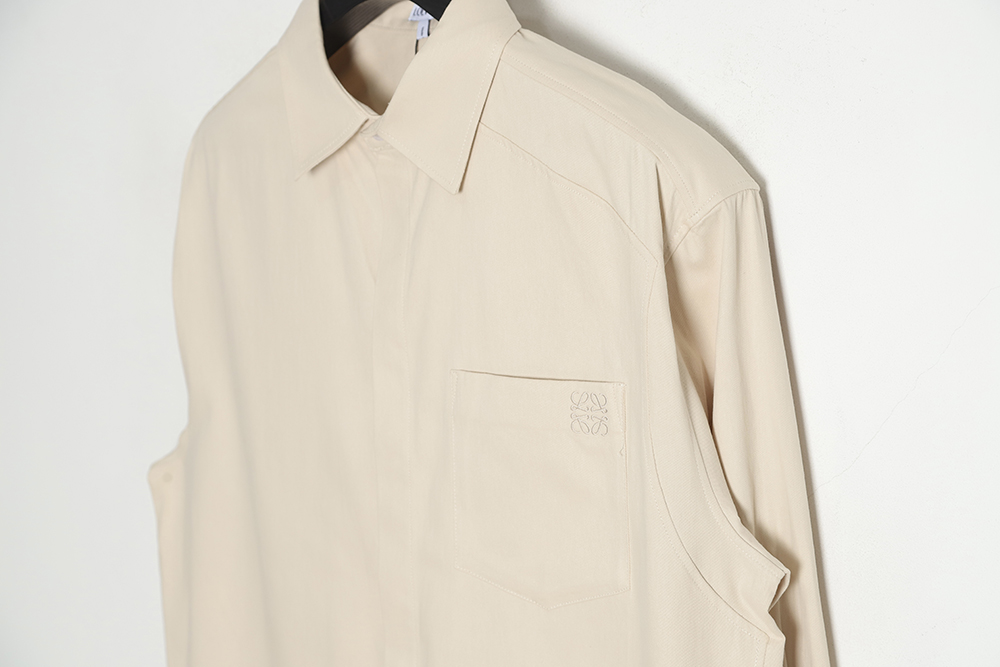 Loewe LOE 23SS Irregular Solid Long Sleeve Shirt
