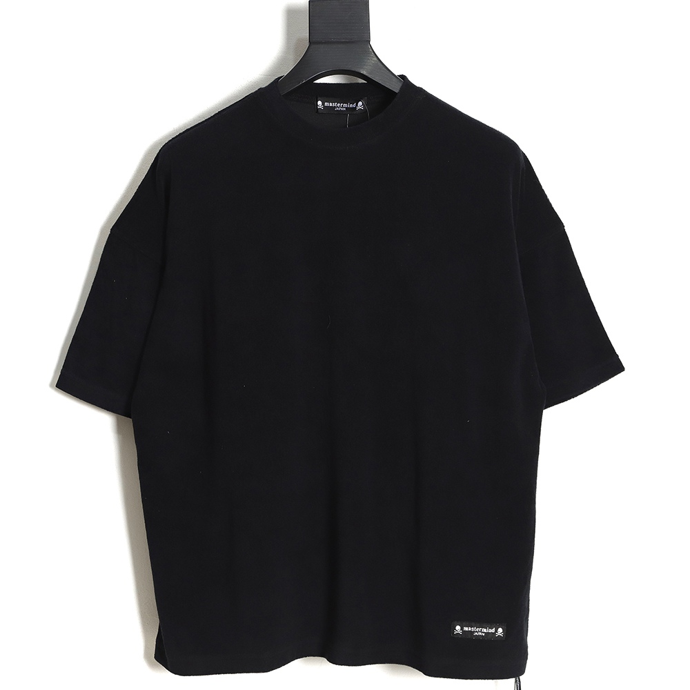 Mastermind Japan MMJ 23SS Velvet Skull Print Short Sleeve T-Shirt