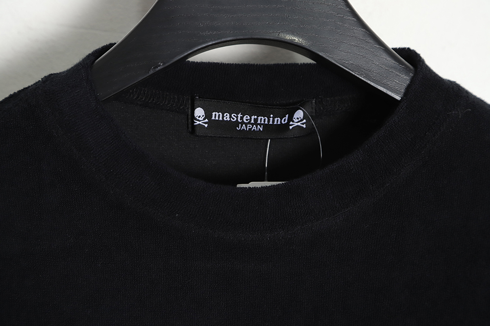 Mastermind Japan MMJ 23SS Velvet Skull Print Short Sleeve T-Shirt