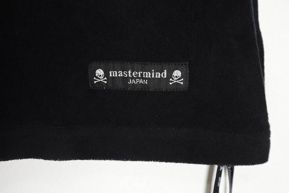 Mastermind Japan MMJ 23SS Velvet Skull Print Short Sleeve T-Shirt