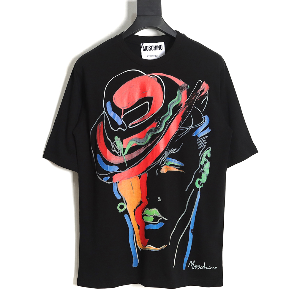 Moschino Moschino 23ss abstract short sleeve