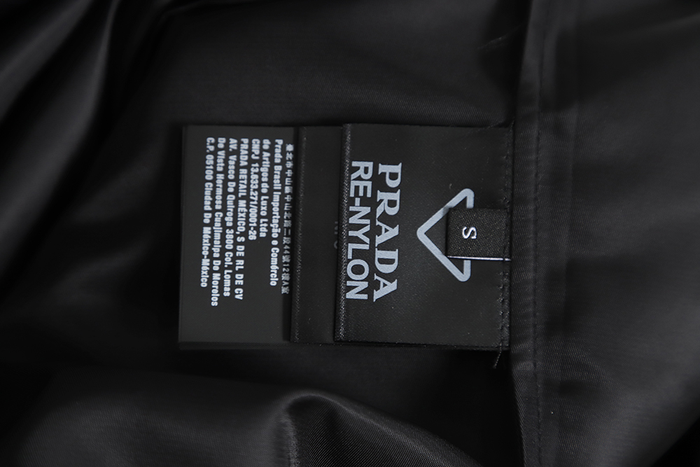 Prada 23SS Half Zip Nylon Long Sleeve Shirt