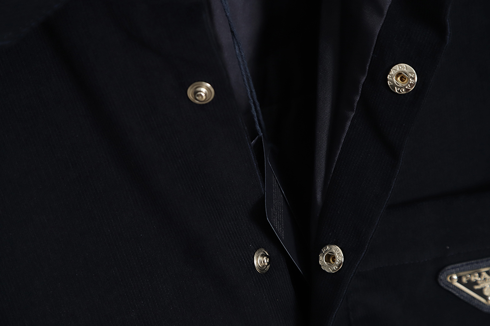 Prada 23SS Thin Corduroy Long Sleeve Shirt Jacket