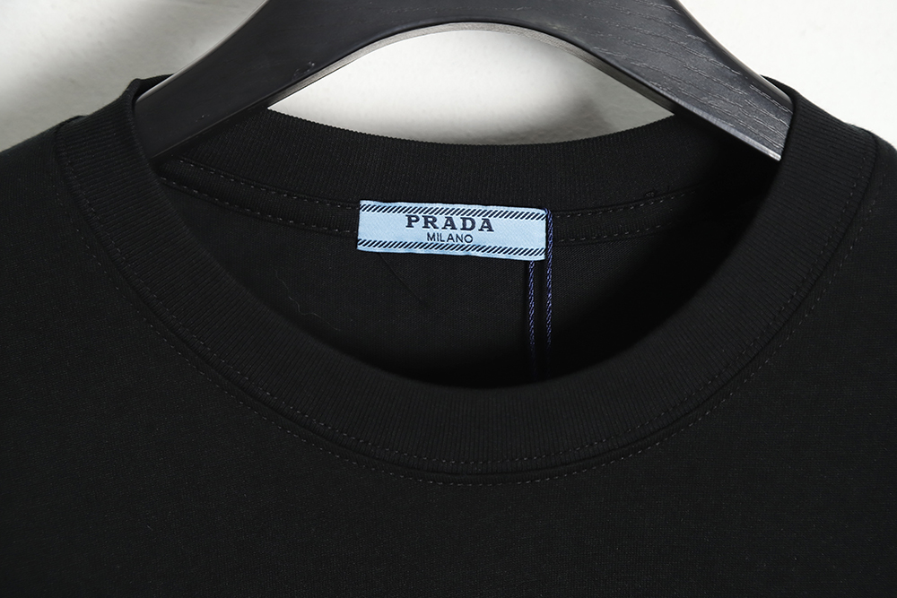 Prada 23ss letter print short sleeve short sleeve TSK1